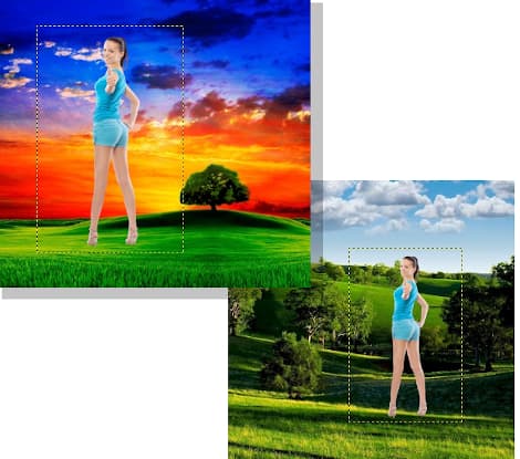 Презентация фотография в виде фона